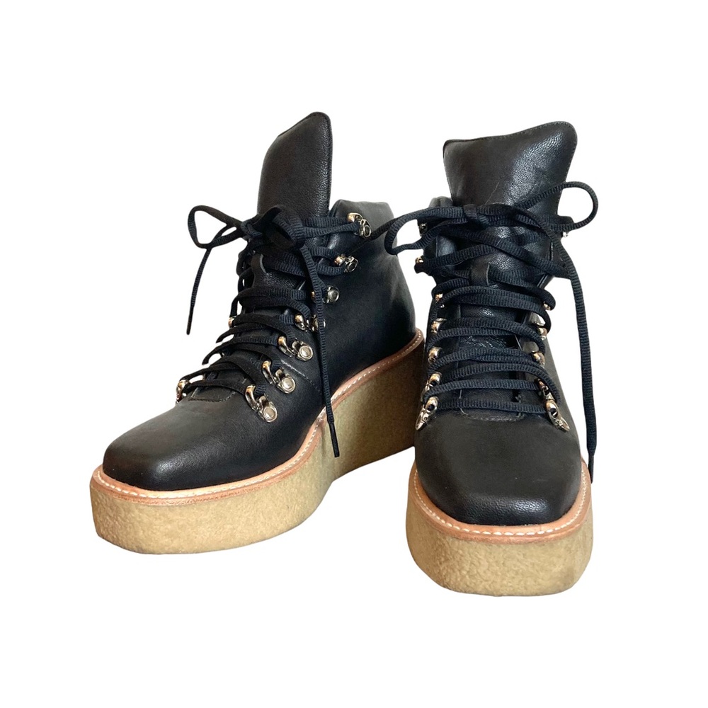 JEFFREY CAMPBELL Viajar 2 Wedge Crepe Boot SZ 8M